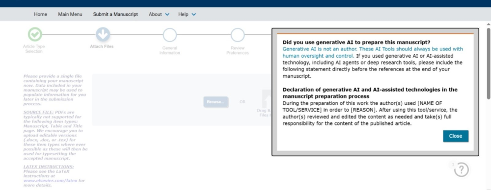 screenshot showing box with the question 