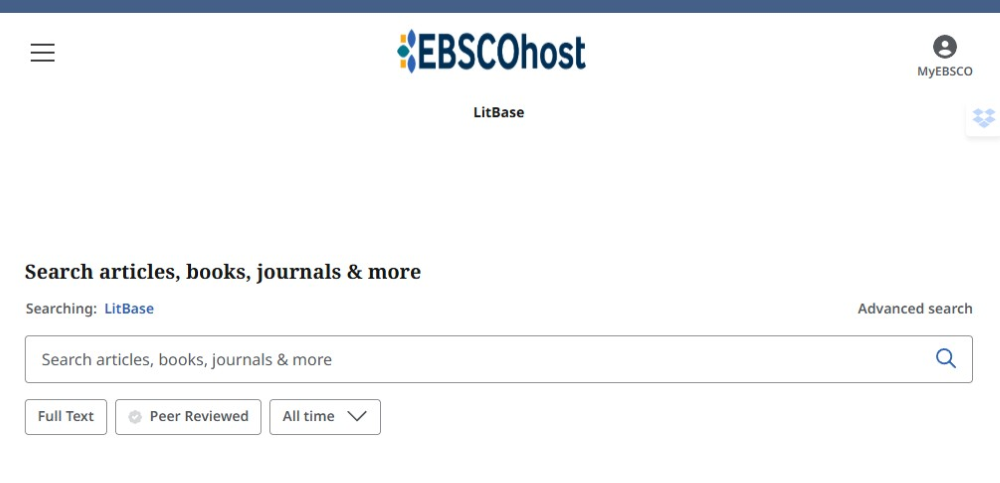 Screenshot showing search box