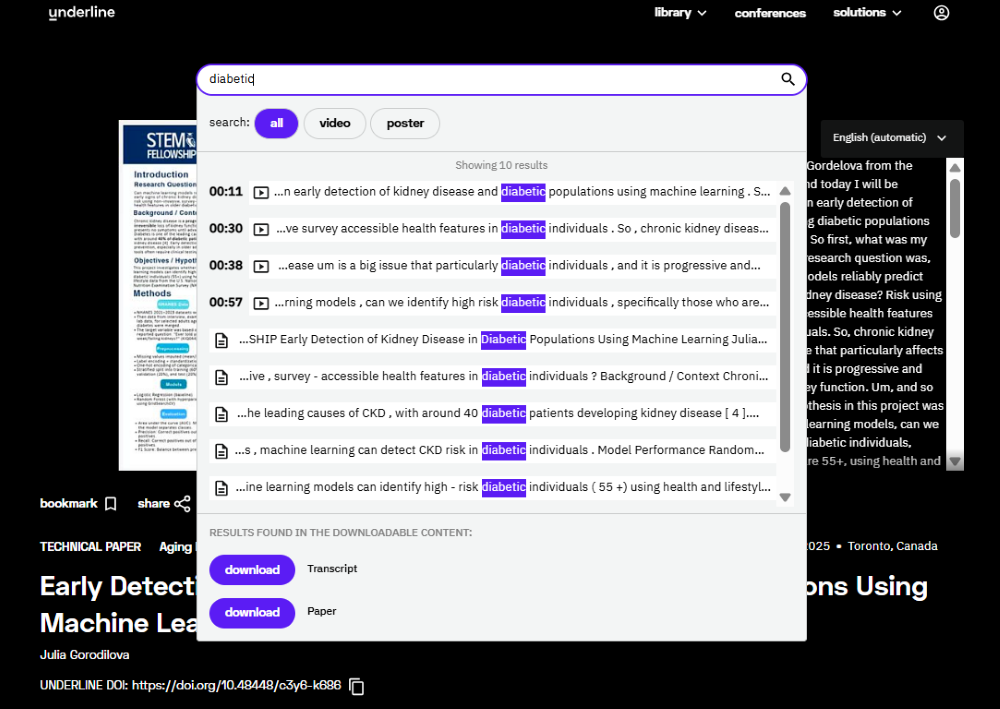 A keyword search for 